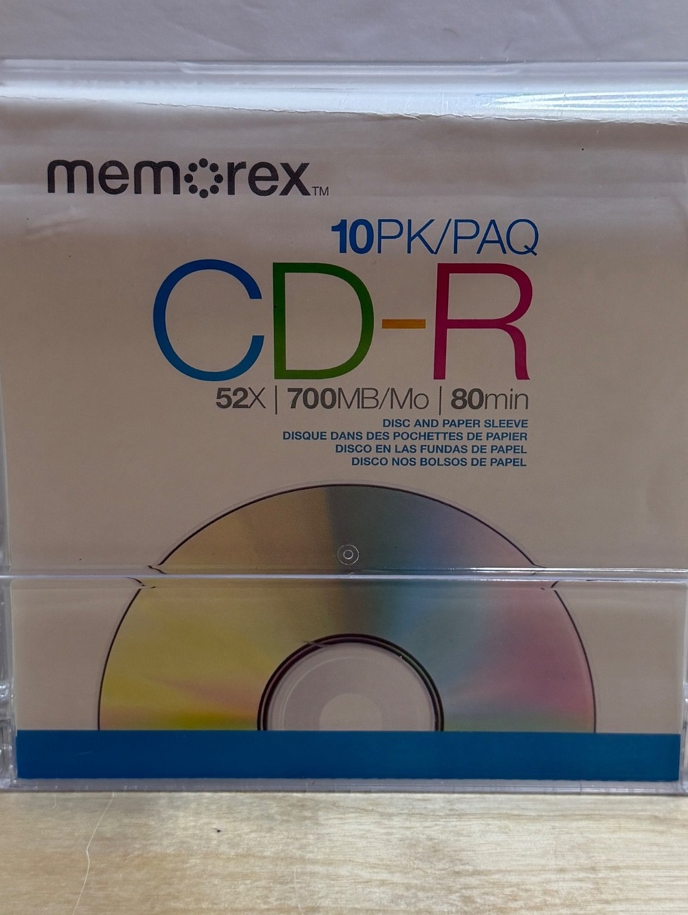 Memorex CD-R 52X 700MB 80Min Recordable Discs with Sleeves 6 Pack NWOT